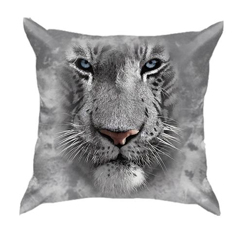 3D подушка с белым тигром (2)
