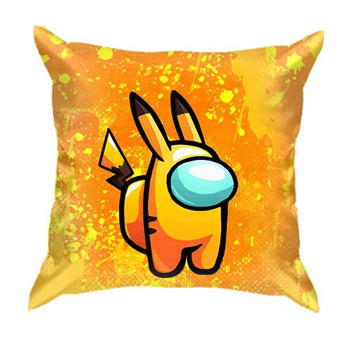 3D подушка AMONG US - Pikachu