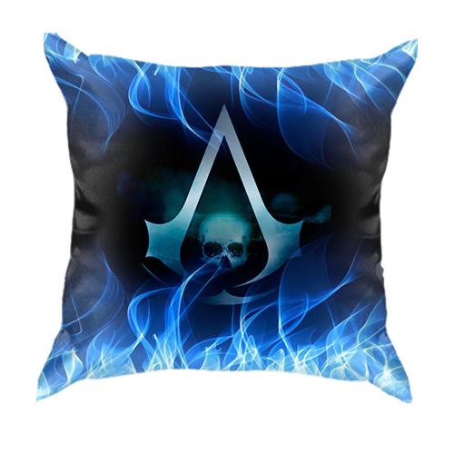 3D подушка Assassin’s Creed (лого в огне)