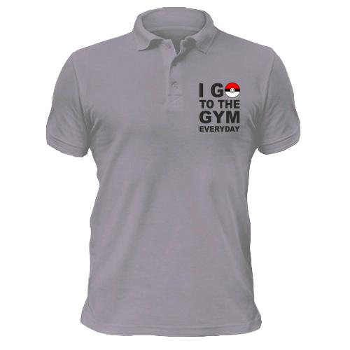 Футболка поло Go to the gym