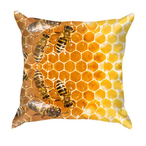 3D подушка с пчелами