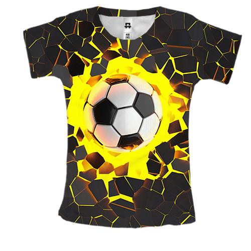 Жіноча 3D футболка з пробиваючим м'ячем