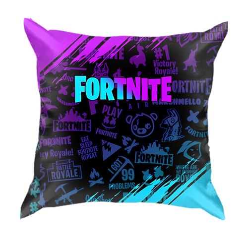3D подушка Fortnite Purple