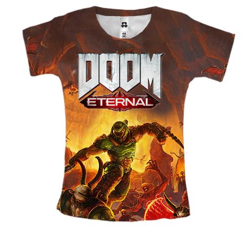 Женская 3D футболка Doom Eternal