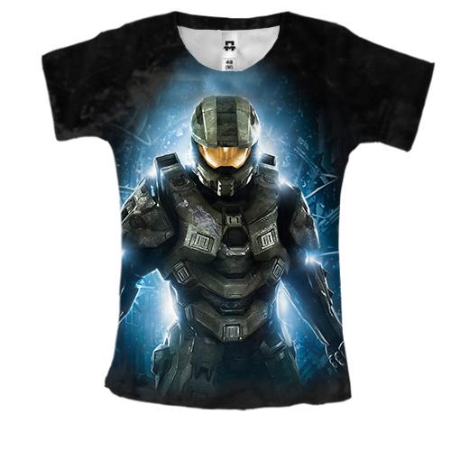 Женская 3D футболка Halo 4 Master Chief