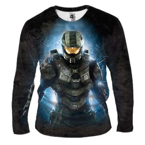 Чоловічий 3D лонгслів Halo 4 Master Chief