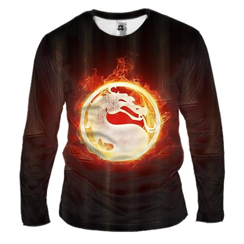 Чоловічий 3D лонгслів Mortal Kombat Logo (2)