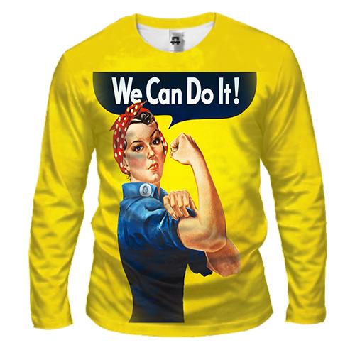 Чоловічий 3D лонгслів We Can Do It (постер)