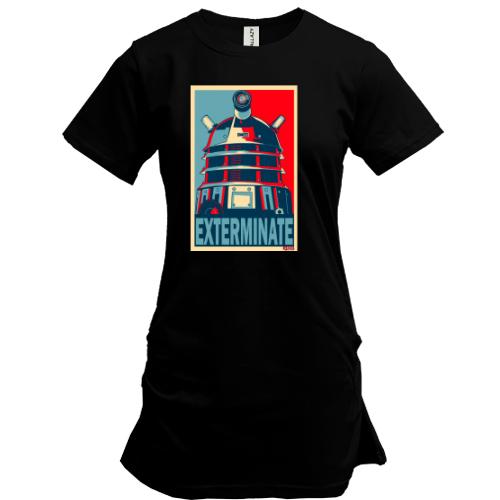 Подовжена футболка Exterminate (Доктор Хто) (2)