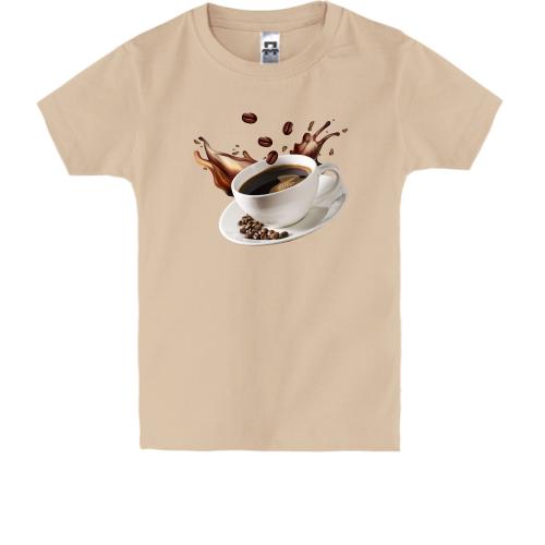 Дитяча футболка з чашкою кави