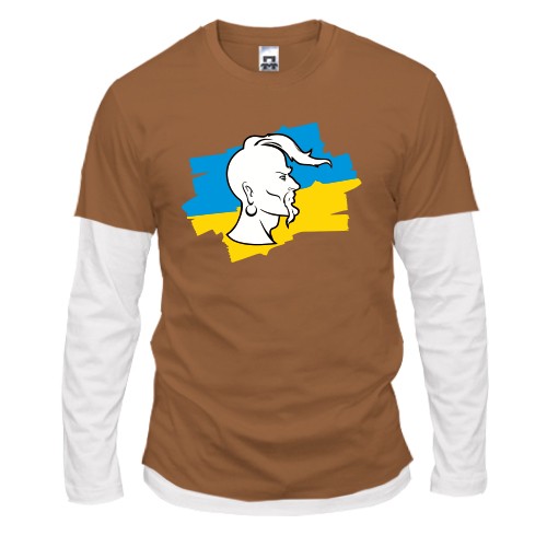 Чоловічий лонгслів Комбі Козак (силует)
