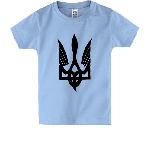 Детская футболка Герб Украины в виде крыльев