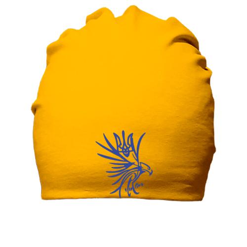 Бавовняна шапка з соколом і гербом України