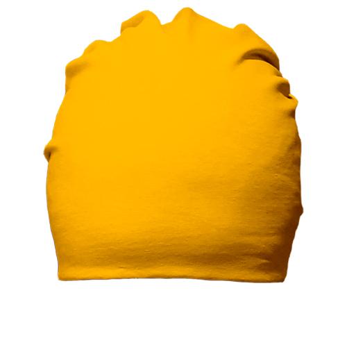 Желтая хлопковая шапка 