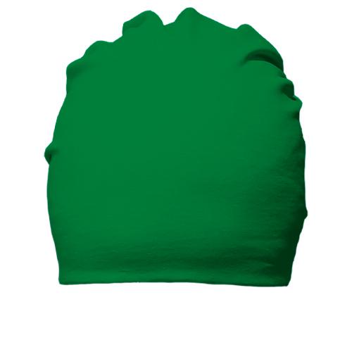 Зелена бавовняна шапка 