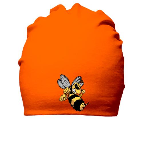 Бавовняна шапка з бджолою і жалом
