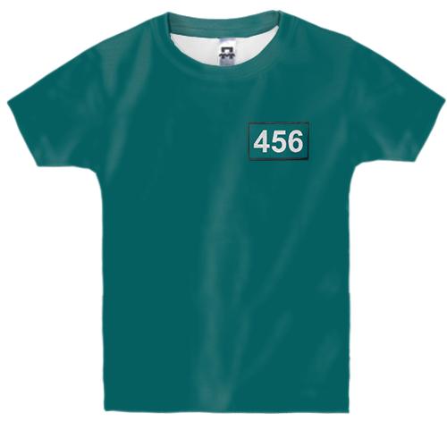 Дитяча 3D футболка Гра в Кальмара - персонаж 456