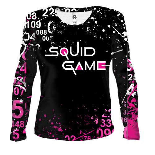 Жіночий 3D лонгслів Гра в Кальмара - Squid game