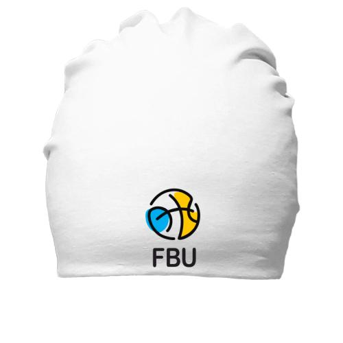 Хлопковая шапка с лого федерации баскетбола Украины