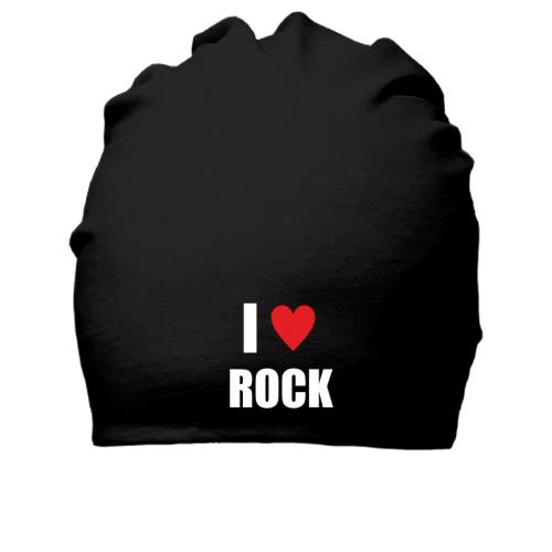 Хлопковая шапка  I love Rock