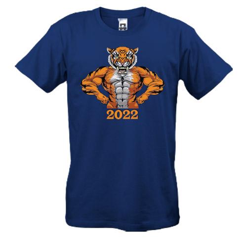Футболка с накачанным тигром 2022