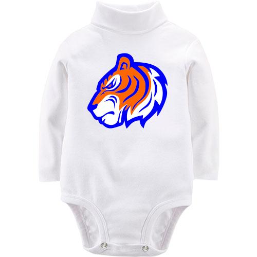 Дитяче боді LSL з помаранчево-синім силуетом тигра