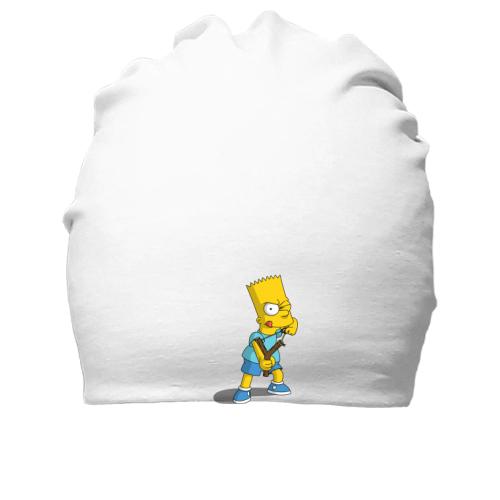 Хлопковая шапка Барт Симпсон с рогаткой