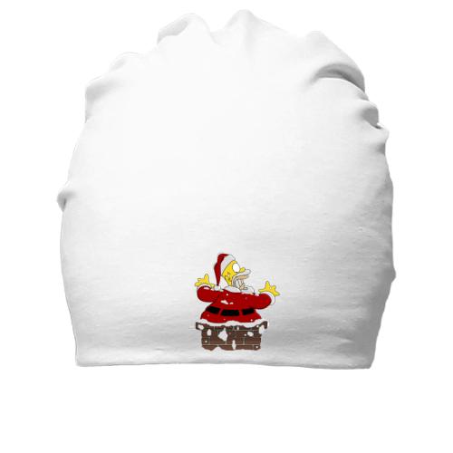 Хлопковая шапка Гомер - Санта