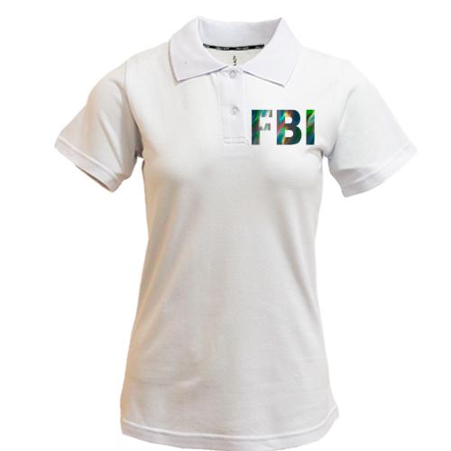 Футболка поло FBI (голограмма) (голограмма)