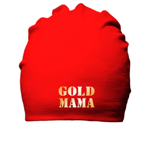 Хлопковая шапка Gold мама 2