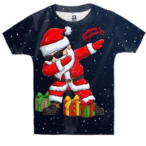 Дитяча 3D футболка «SANTA DABBING»