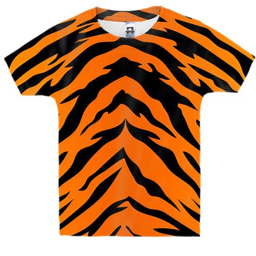 Дитяча 3D футболка «Шкура тигра»