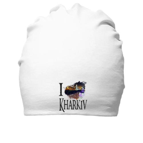 Хлопковая шапка Я люблю Харьков
