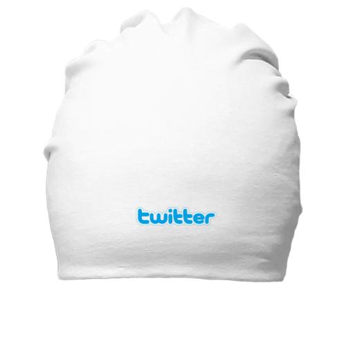 Хлопковая шапка с логотипом Twitter