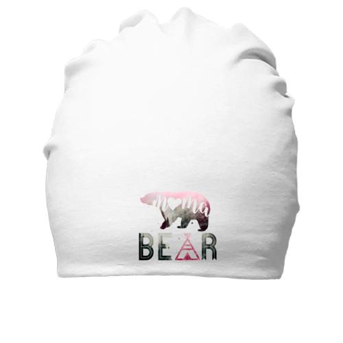 Хлопковая шапка с медведицей Mama bear