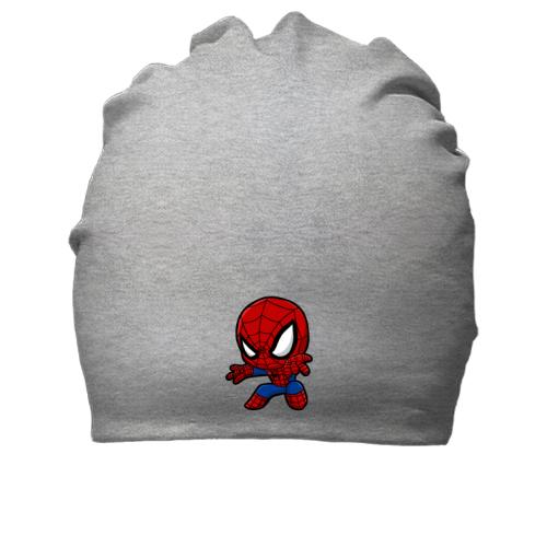 Бавовняна шапка з маленькою людиною-павуком