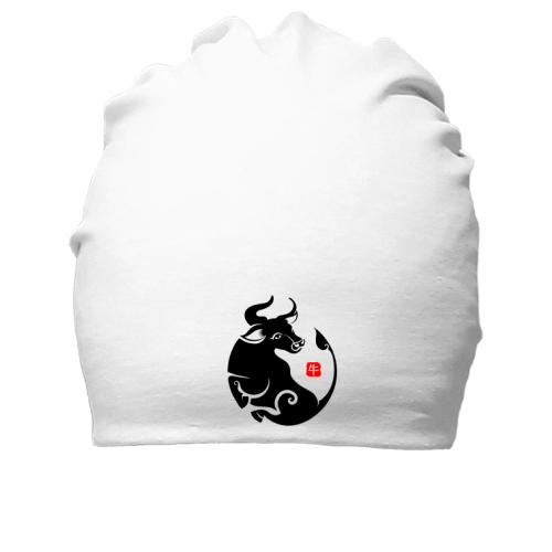 Хлопковая шапка Новогодний бык в китайском стиле