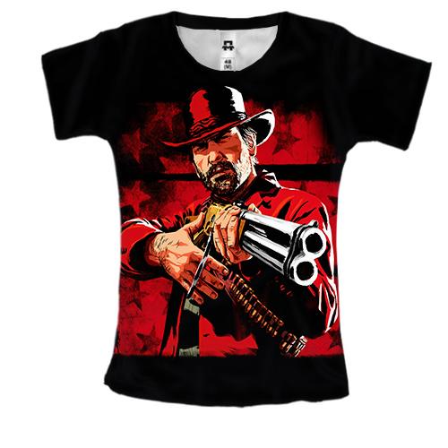Жіноча 3D футболка Red Dead Redemption