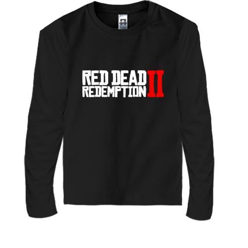 Детская футболка с длинным рукавом Red Dead Redemption 2 (лого)