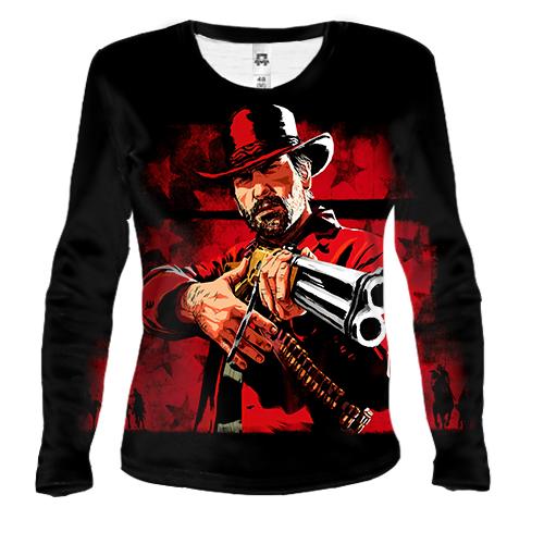 Женский 3D лонгслив Red Dead Redemption