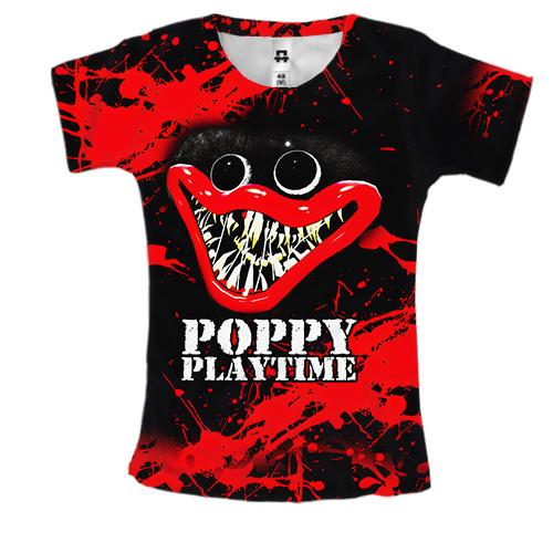 Женская 3D футболка ХАГГИ ВАГГИ ( Poppy Playtime)