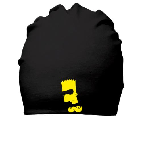 Хлопковая шапка Барт Симпсон силуэт