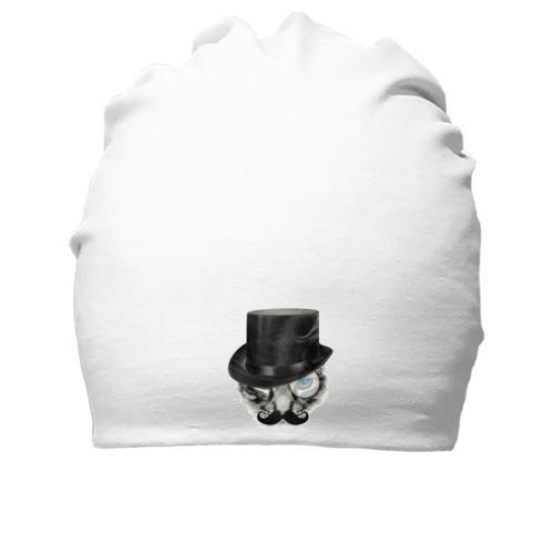 Бавовняна шапка з котом в капелюсі