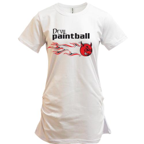 Подовжена футболка Devil paintball