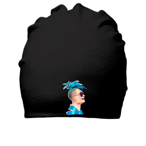 Бавовняна шапка Morgenstern with blue dreadlocks