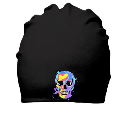 Хлопковая шапка Skull pop art