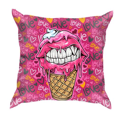 3D подушка Love ice cream