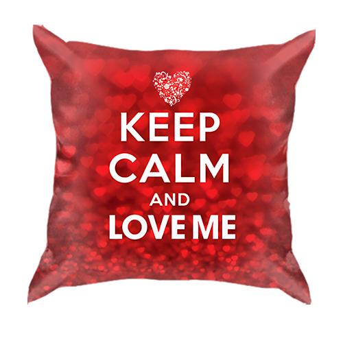 3D подушка Keep calm and love me