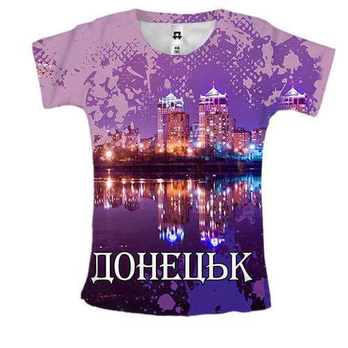Жіноча 3D футболка Донецьк.