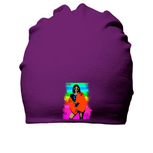 Бавовняна шапка з Cardi B